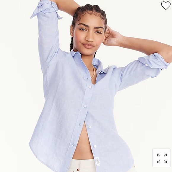 J. Crew Tops - J Crew Slim-fit Baird McNutt Irish linen shirt AW694